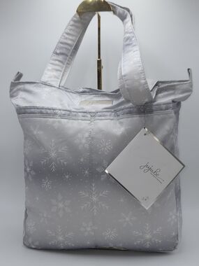 Ju-Ju-Be Light Snow Queen Silver Snowflake Pattern Tote